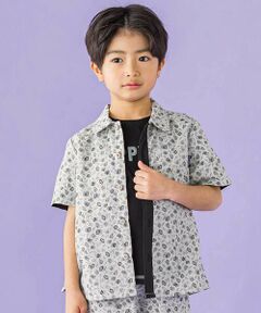 BeBe Petits Pois Vert / ベベ プチ ポワ ヴェール シャツ・ブラウス | 【お揃い】ボタニカル柄シャツ(95~150cm)