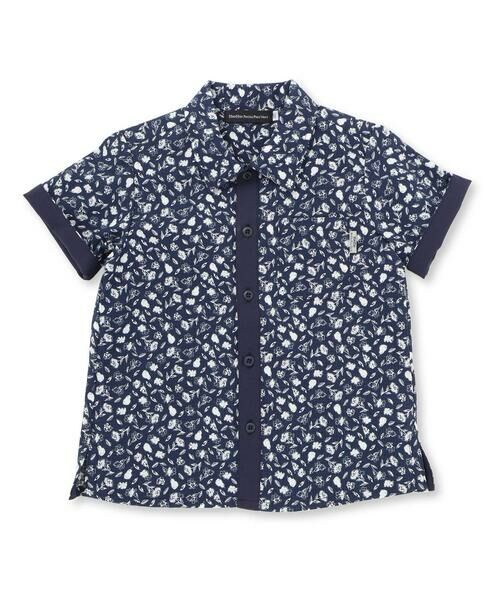 BeBe Petits Pois Vert / ベベ プチ ポワ ヴェール シャツ・ブラウス | 【お揃い】ボタニカル柄シャツ(95~150cm) | 詳細3