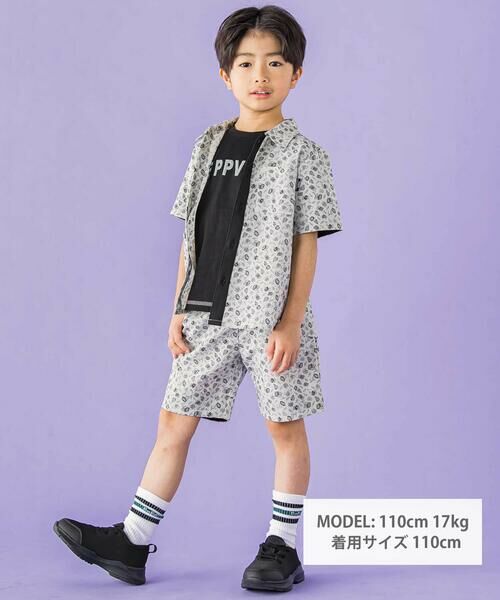 BeBe Petits Pois Vert / ベベ プチ ポワ ヴェール シャツ・ブラウス | 【お揃い】ボタニカル柄シャツ(95~150cm) | 詳細6