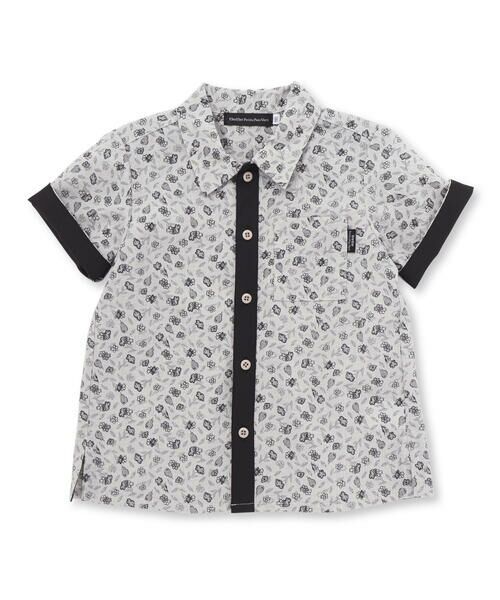 BeBe Petits Pois Vert / ベベ プチ ポワ ヴェール シャツ・ブラウス | 【お揃い】ボタニカル柄シャツ(95~150cm) | 詳細11