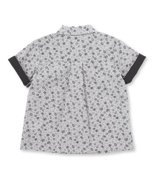 BeBe Petits Pois Vert / ベベ プチ ポワ ヴェール シャツ・ブラウス | 【お揃い】ボタニカル柄シャツ(95~150cm) | 詳細12