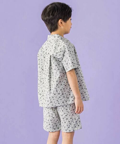 BeBe Petits Pois Vert / ベベ プチ ポワ ヴェール シャツ・ブラウス | 【お揃い】ボタニカル柄シャツ(95~150cm) | 詳細7