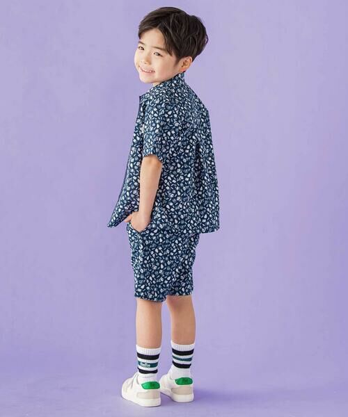 BeBe Petits Pois Vert / ベベ プチ ポワ ヴェール シャツ・ブラウス | 【お揃い】ボタニカル柄シャツ(95~150cm) | 詳細9