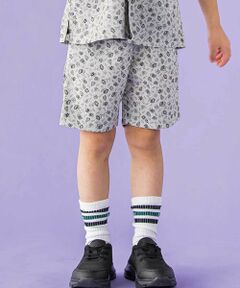 BeBe Petits Pois Vert / ベベ プチ ポワ ヴェール ショート・ハーフ・半端丈パンツ | 【お揃い】ボタニカル柄クライムハーフパンツ(95~150cm)