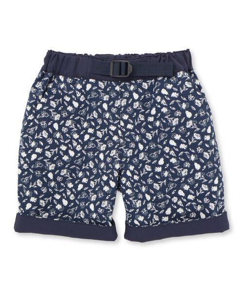 BeBe Petits Pois Vert / ベベ プチ ポワ ヴェール ショート・ハーフ・半端丈パンツ | 【お揃い】ボタニカル柄クライムハーフパンツ(95~150cm) | 詳細4