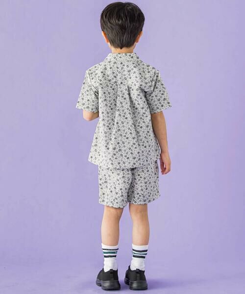 BeBe Petits Pois Vert / ベベ プチ ポワ ヴェール ショート・ハーフ・半端丈パンツ | 【お揃い】ボタニカル柄クライムハーフパンツ(95~150cm) | 詳細14