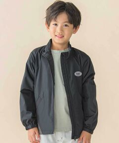 BeBe Petits Pois Vert / ベベ プチ ポワ ヴェール ブルゾン | サイド配色タフタスタンドカラーブルゾン(95~150cm)