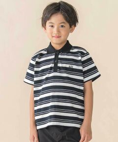 BeBe Petits Pois Vert / ベベ プチ ポワ ヴェール Tシャツ | 【お揃い】マルチボーダー半袖ポロシャツ(95~150cm)