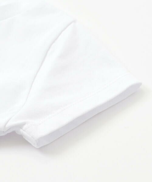 BeBe Petits Pois Vert / ベベ プチ ポワ ヴェール セットアップ | アニマルパッチ刺しゅう半袖Tシャツ+ストライプブルマセット(80~90cm) | 詳細11