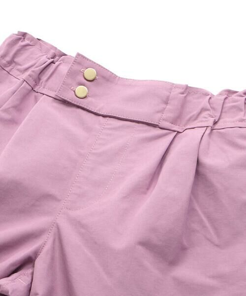 BeBe Petits Pois Vert / ベベ プチ ポワ ヴェール ミニ・ひざ丈スカート | 裾ダブルウエストバンドキュロットパンツ(95~160cm) | 詳細12