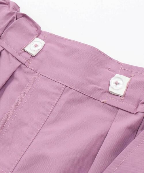 BeBe Petits Pois Vert / ベベ プチ ポワ ヴェール ミニ・ひざ丈スカート | 裾ダブルウエストバンドキュロットパンツ(95~160cm) | 詳細15