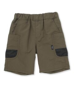 BeBe Petits Pois Vert / ベベ プチ ポワ ヴェール ショート・ハーフ・半端丈パンツ | 【撥水】ポケットメッシュ切り替えサイドポケットハーフパンツ(95~150cm)