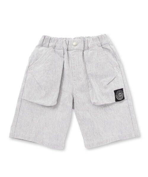 BeBe Petits Pois Vert / ベベ プチ ポワ ヴェール ショート・ハーフ・半端丈パンツ | ストレッチカラーデニムアウトポケットハーフパンツ(95~150cm) | 詳細4