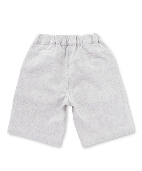 BeBe Petits Pois Vert / ベベ プチ ポワ ヴェール ショート・ハーフ・半端丈パンツ | ストレッチカラーデニムアウトポケットハーフパンツ(95~150cm) | 詳細5