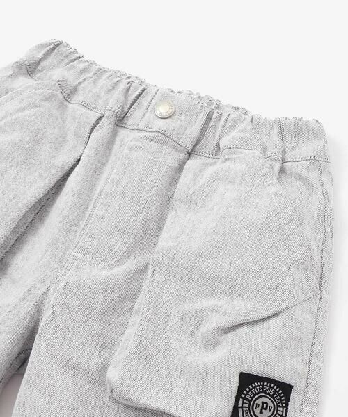 BeBe Petits Pois Vert / ベベ プチ ポワ ヴェール ショート・ハーフ・半端丈パンツ | ストレッチカラーデニムアウトポケットハーフパンツ(95~150cm) | 詳細6
