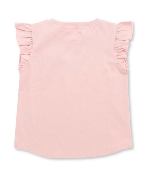 BeBe Petits Pois Vert / ベベ プチ ポワ ヴェール Tシャツ | おめかしGIRLプリント天竺フリルスリーブTシャツ(95~150cm) | 詳細11