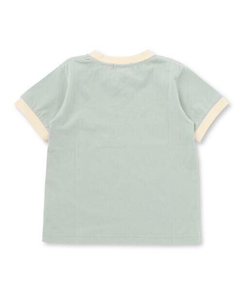 BeBe Petits Pois Vert / ベベ プチ ポワ ヴェール Tシャツ | フォトプリント天竺配色半袖リンガーTシャツ(95~150cm) | 詳細8