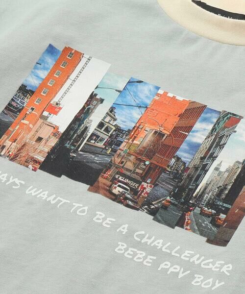 BeBe Petits Pois Vert / ベベ プチ ポワ ヴェール Tシャツ | フォトプリント天竺配色半袖リンガーTシャツ(95~150cm) | 詳細10