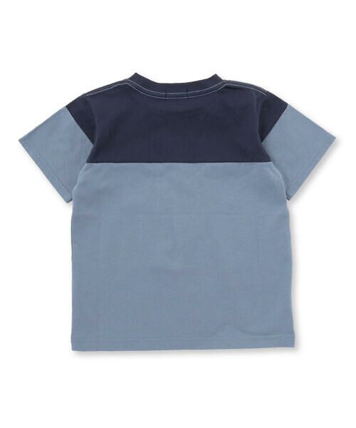 BeBe Petits Pois Vert / ベベ プチ ポワ ヴェール Tシャツ | バイカラーBIGロゴプリント天竺半袖Tシャツ(95~160cm) | 詳細7