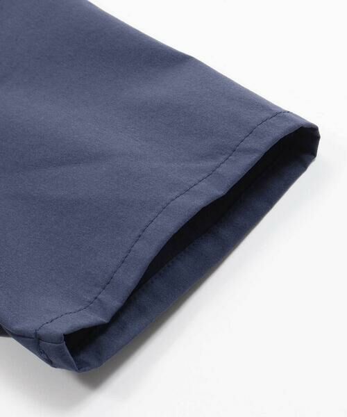 BeBe Petits Pois Vert / ベベ プチ ポワ ヴェール セットアップ | チェック＆無地切り替え半袖シャツ+ハーフパンツセットアップ(95~150cm) | 詳細14