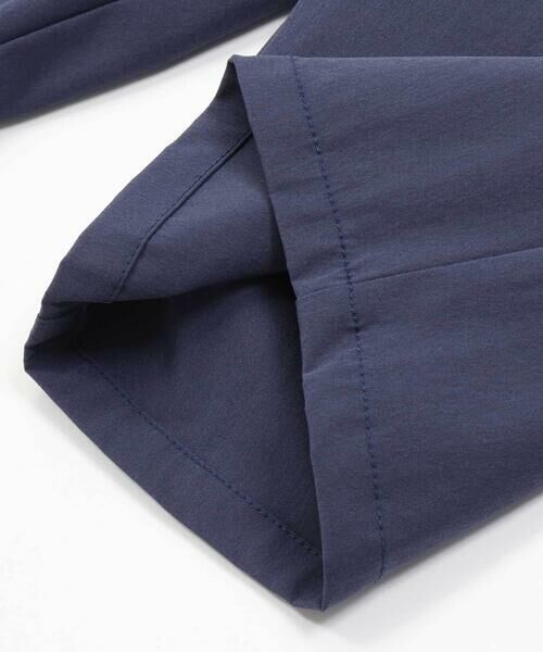 BeBe Petits Pois Vert / ベベ プチ ポワ ヴェール セットアップ | チェック＆無地切り替え半袖シャツ+ハーフパンツセットアップ(95~150cm) | 詳細20