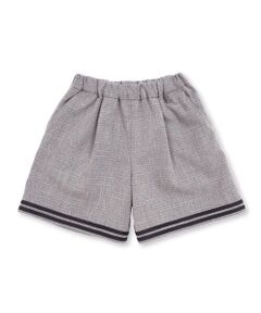 BeBe Petits Pois Vert / ベベ プチ ポワ ヴェール ミニ・ひざ丈スカート | 裾ダブルラインマリン風キュロットパンツ(95~160cm)