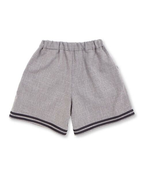 BeBe Petits Pois Vert / ベベ プチ ポワ ヴェール ミニ・ひざ丈スカート | 裾ダブルラインマリン風キュロットパンツ(95~160cm) | 詳細8