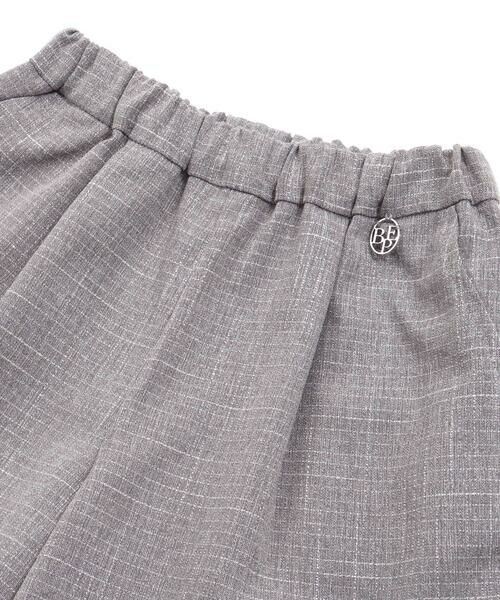 BeBe Petits Pois Vert / ベベ プチ ポワ ヴェール ミニ・ひざ丈スカート | 裾ダブルラインマリン風キュロットパンツ(95~160cm) | 詳細9