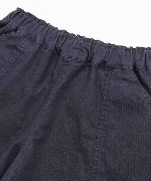 BeBe Petits Pois Vert / ベベ プチ ポワ ヴェール ミニ・ひざ丈スカート | センター切り替えワンポイント刺しゅうデニムキュロットパンツ(95~160cm) | 詳細8