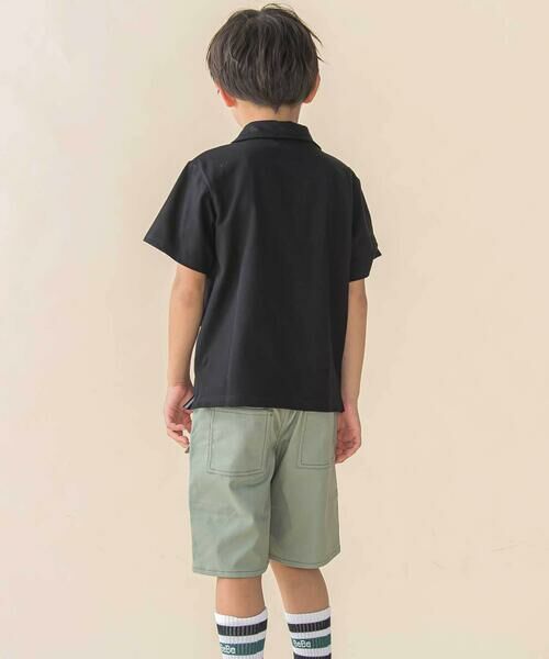 BeBe Petits Pois Vert / ベベ プチ ポワ ヴェール ショート・ハーフ・半端丈パンツ | チノストレッチアウトポケットミリタリーハーフパンツ(95~160cm) | 詳細7