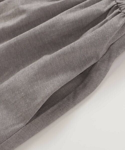 BeBe Petits Pois Vert / ベベ プチ ポワ ヴェール ミニ丈・ひざ丈ワンピース | 【店舗限定】【前後着用可能】ダンガリーフリル襟カシュクールワンピース(95~150cm)<br> | 詳細19