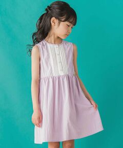 ガールズ 7才～16才)フローラル コットン オックスフォード