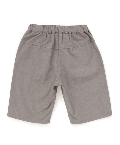 BeBe Petits Pois Vert / ベベ プチ ポワ ヴェール シャツ・ブラウス | 【店舗限定】カノコ+ダンガリー配色シャツ+ハーフパンツセット(95~150cm)<br> | 詳細7