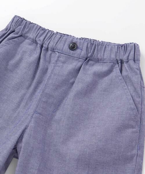 BeBe Petits Pois Vert / ベベ プチ ポワ ヴェール シャツ・ブラウス | 【店舗限定】カノコ+ダンガリー配色シャツ+ハーフパンツセット(95~150cm)<br> | 詳細22