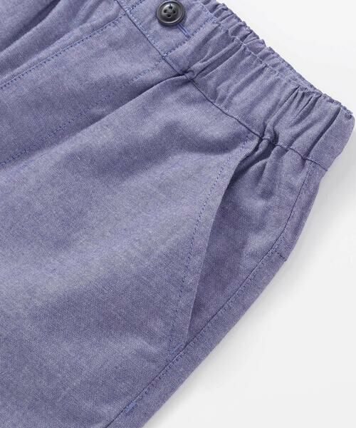 BeBe Petits Pois Vert / ベベ プチ ポワ ヴェール シャツ・ブラウス | 【店舗限定】カノコ+ダンガリー配色シャツ+ハーフパンツセット(95~150cm)<br> | 詳細23