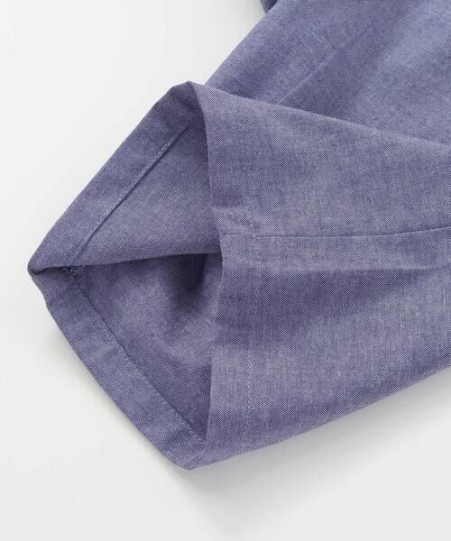 BeBe Petits Pois Vert / ベベ プチ ポワ ヴェール シャツ・ブラウス | 【店舗限定】カノコ+ダンガリー配色シャツ+ハーフパンツセット(95~150cm)<br> | 詳細24