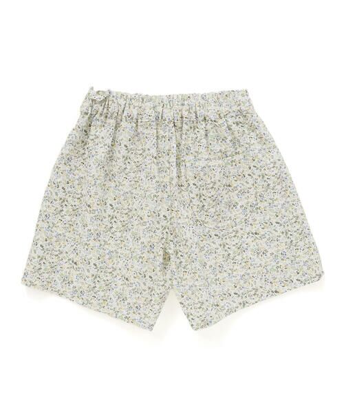 BeBe Petits Pois Vert / ベベ プチ ポワ ヴェール セットアップ | 【店舗限定】花柄スクエアフリルチュニック+ショートパンツセット(95~150cm)<br> | 詳細3