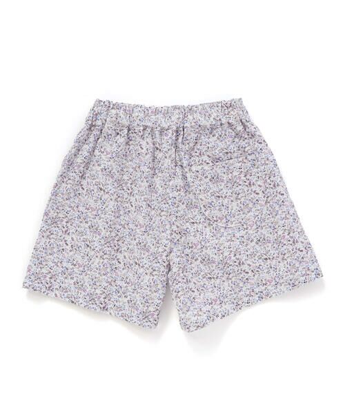 BeBe Petits Pois Vert / ベベ プチ ポワ ヴェール セットアップ | 【店舗限定】花柄スクエアフリルチュニック+ショートパンツセット(95~150cm)<br> | 詳細12