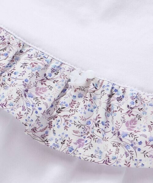 BeBe Petits Pois Vert / ベベ プチ ポワ ヴェール セットアップ | 【店舗限定】花柄スクエアフリルチュニック+ショートパンツセット(95~150cm)<br> | 詳細14