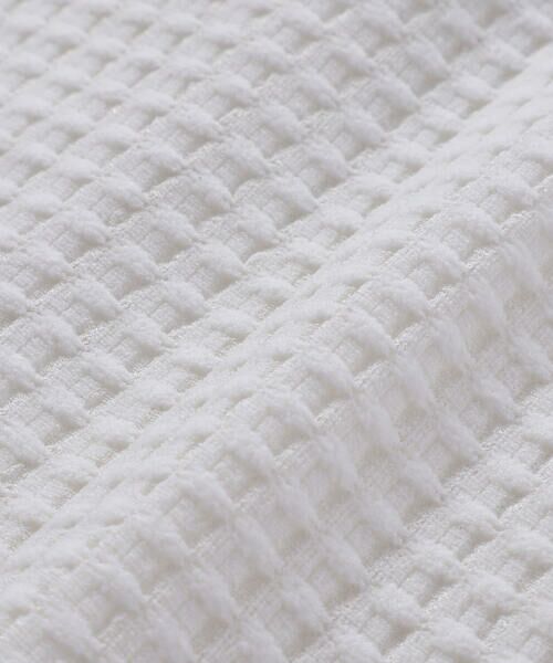 BeBe Petits Pois Vert / ベベ プチ ポワ ヴェール カーディガン・ボレロ | 【店舗限定】格子編みカットソーフリル半袖ボレロ(95~150cm)<br> | 詳細14