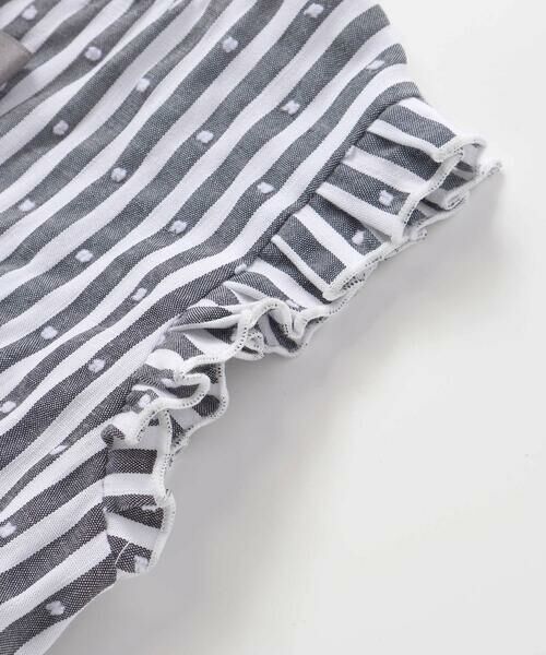 BeBe Petits Pois Vert / ベベ プチ ポワ ヴェール シャツ・ブラウス | 【店舗限定】ドビードットストライプノースリーブブラウス(95~150cm)<br> | 詳細12