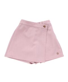 BeBe Petits Pois Vert / ベベ プチ ポワ ヴェール ショート・ハーフ・半端丈パンツ | 【店舗限定】ラップスカート風キュロットパンツ(95~150cm)<br>