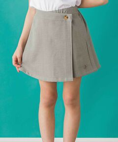 BeBe Petits Pois Vert / ベベ プチ ポワ ヴェール ショート・ハーフ・半端丈パンツ | 【店舗限定】ラップスカート風キュロットパンツ(95~150cm)<br>