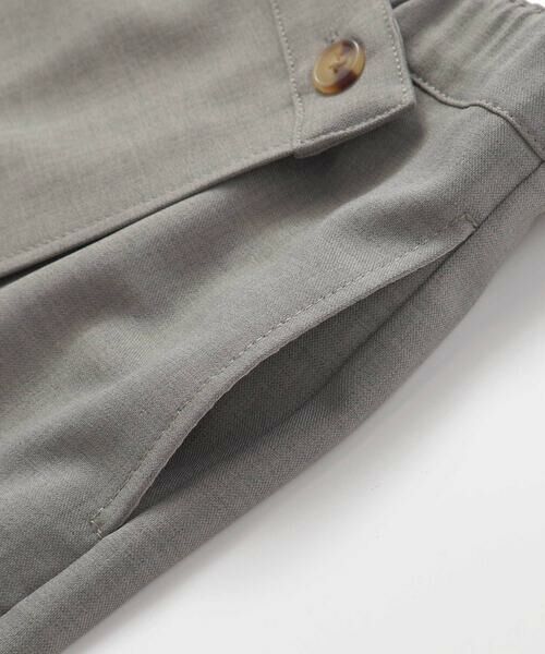 BeBe Petits Pois Vert / ベベ プチ ポワ ヴェール ショート・ハーフ・半端丈パンツ | 【店舗限定】ラップスカート風キュロットパンツ(95~150cm)<br> | 詳細11