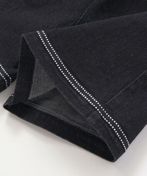 BeBe Petits Pois Vert / ベベ プチ ポワ ヴェール ショート・ハーフ・半端丈パンツ | 【店舗限定】裾ステッチリボンデニムショートパンツ(95~160cm) | 詳細10