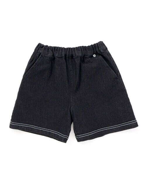 BeBe Petits Pois Vert / ベベ プチ ポワ ヴェール ショート・ハーフ・半端丈パンツ | 【店舗限定】裾ステッチリボンデニムショートパンツ(95~160cm) | 詳細5