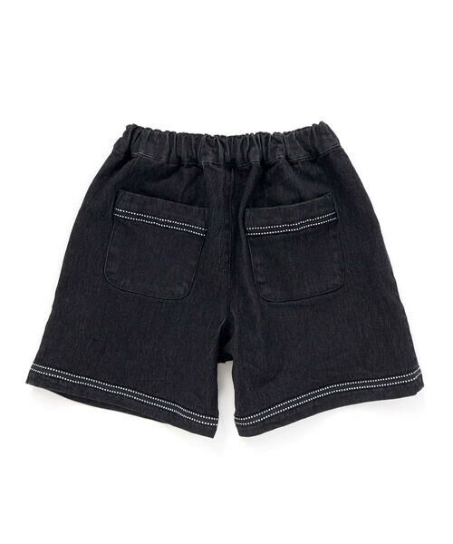 BeBe Petits Pois Vert / ベベ プチ ポワ ヴェール ショート・ハーフ・半端丈パンツ | 【店舗限定】裾ステッチリボンデニムショートパンツ(95~160cm) | 詳細6