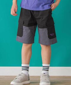 BeBe Petits Pois Vert / ベベ プチ ポワ ヴェール ショート・ハーフ・半端丈パンツ | 【店舗限定】バイカラーカーゴポケットハーフパンツ(95~150cm)<br>