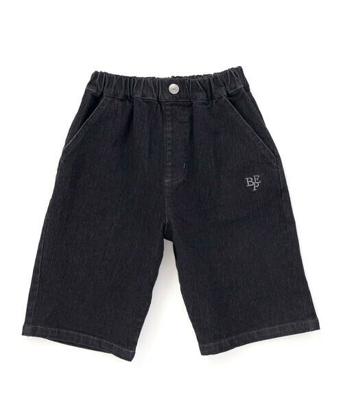 BeBe Petits Pois Vert / ベベ プチ ポワ ヴェール ショート・ハーフ・半端丈パンツ | 【店舗限定】ワンポイント刺しゅうデニムハーフパンツ(95~150cm)<br> | 詳細5