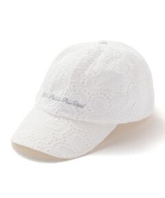 BeBe Petits Pois Vert / ベベ プチ ポワ ヴェール キャップ | 【店舗限定】【お揃い】花綿レースキャップ(52~56cm)